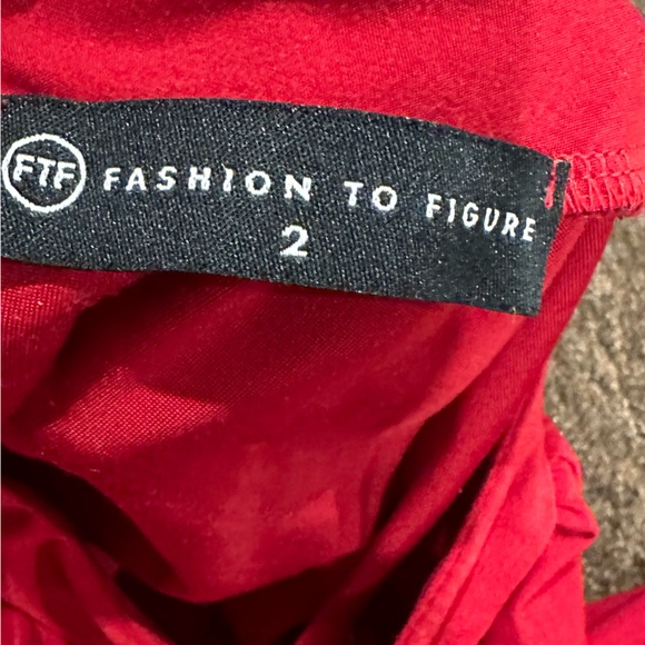 Fashion to Figure 2 Red long sleeve body suit open front sexy snap closure EUC ! - Picture 4 of 5